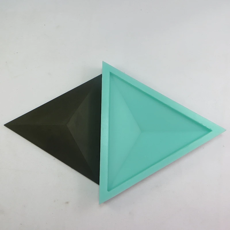 Triangular convex cement wall tile decorative silicone mold