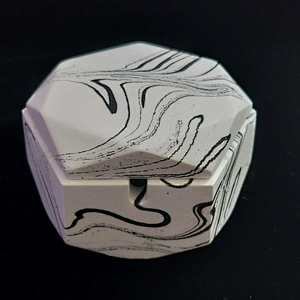 Creative desktop cement storage box container silicone mold