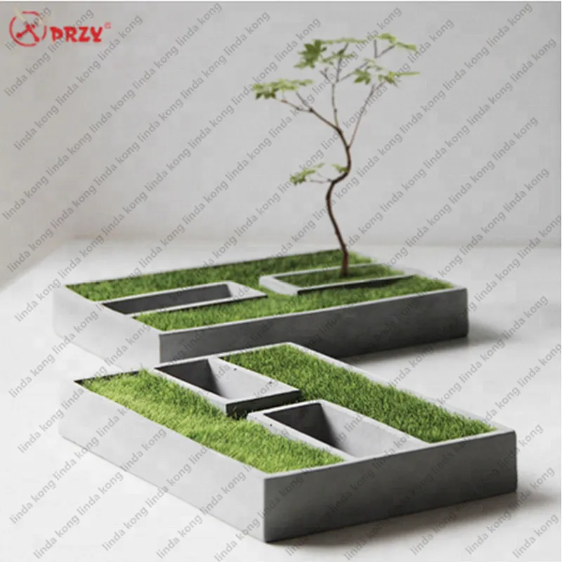 Europe Style simple home cement Craft Mould silicone Cement retro Roman Concrete Flower Pot Silicone Molds