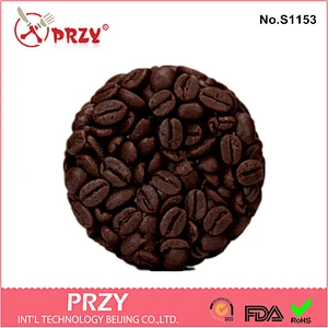 wholesale 3d silicone soap molds coffee beans soap mold