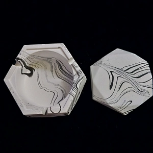 Creative desktop cement storage box container silicone mold