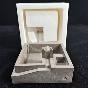 Cement ladder landscape flower pot silicone mold