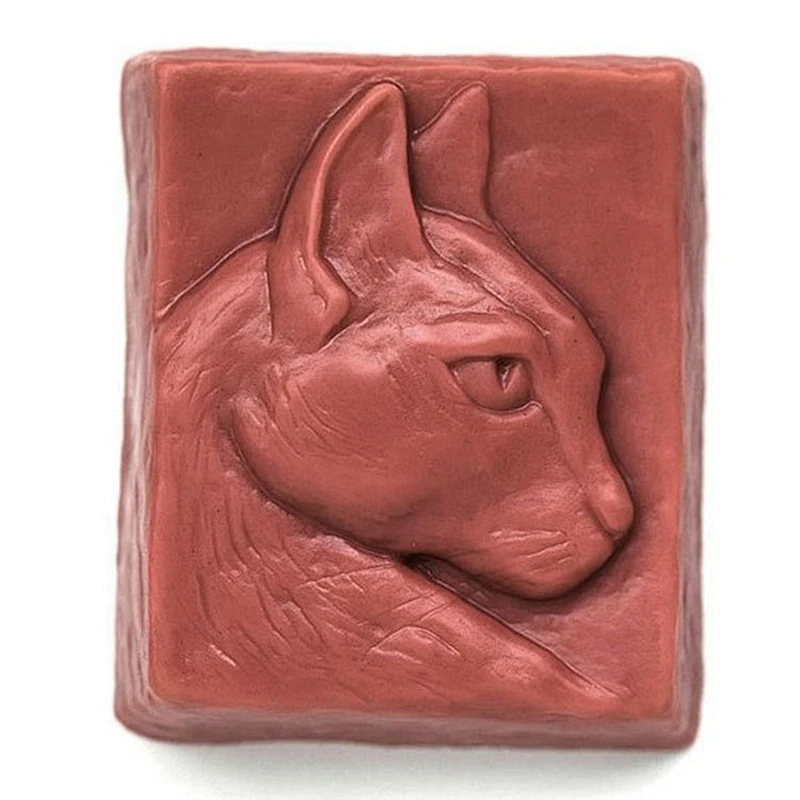 Persian Cat pattern soap molds Silica chocolate candy chocolate silicone mold