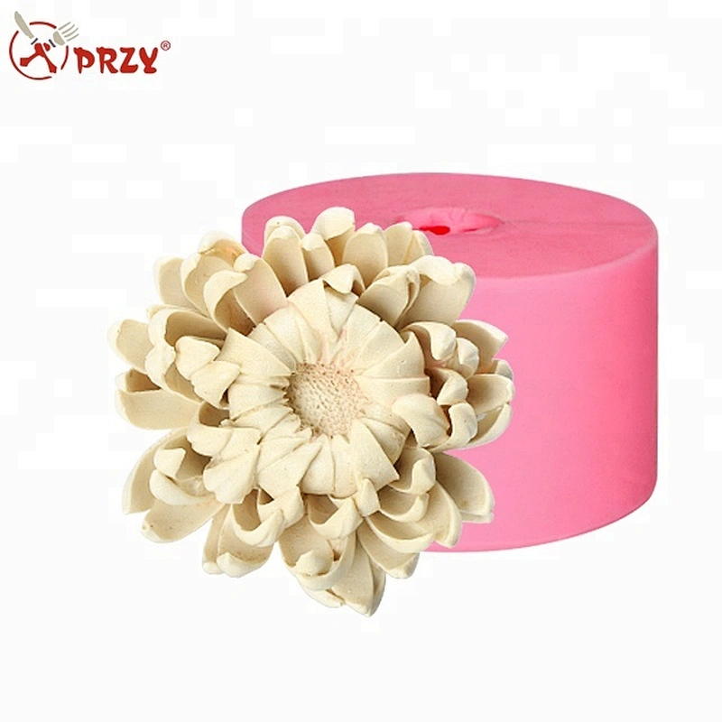 PRZY 3D DIY Chrysanthemum Realistic Big Flower Silicone Making Soap Mold