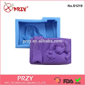 S1219 PRZY handmade animal Zodiac dog soap mold