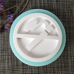No smoking sign cement signage silicone mold