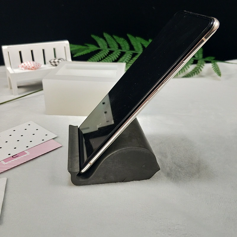 Desktop decoration cement bracket mobile phone holder silicone mold