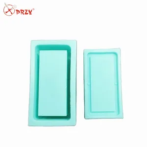 Rectangular cement box with lid concrete container box silicone mold