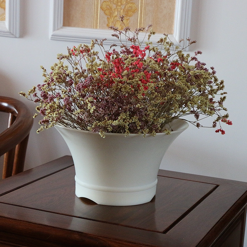 New Arrival home decoration big resin Trapezoid Shape flower pot silicone mold for planter