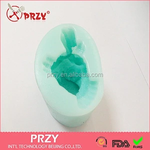 DIY craft owl shaped 3d silicone soap mold