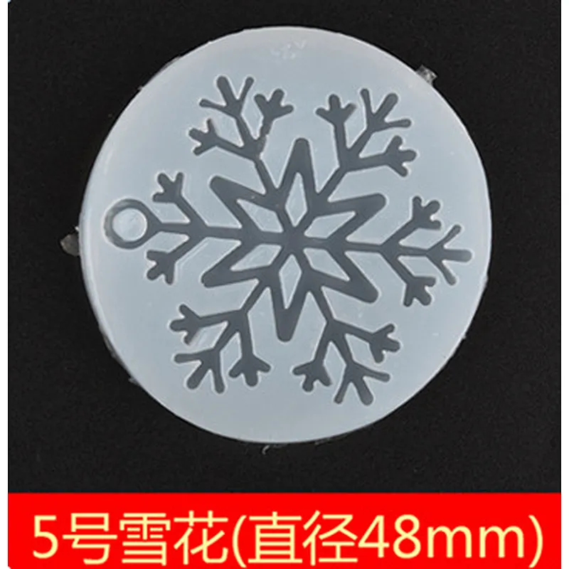 Handmade Crystal Epoxy Snowflake Pendant Silicone Mold