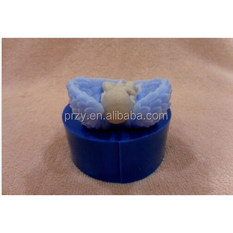 Baby sleeping on wings silicone mold silicone mold for soap Angel wings