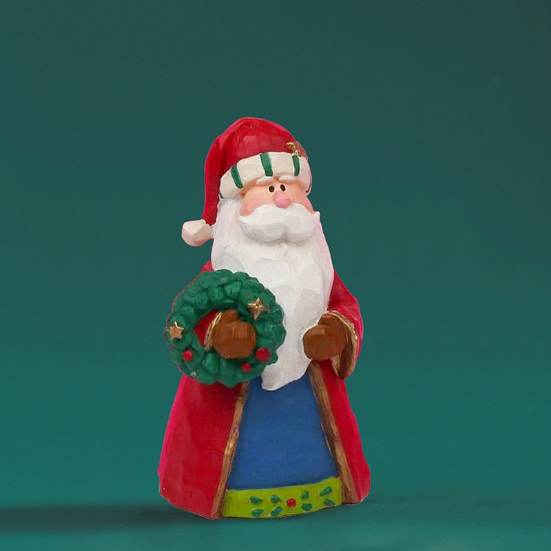 TS0001 Christmas mold Jungle Santa Claus wear red clothes shape silicone baby doll mold