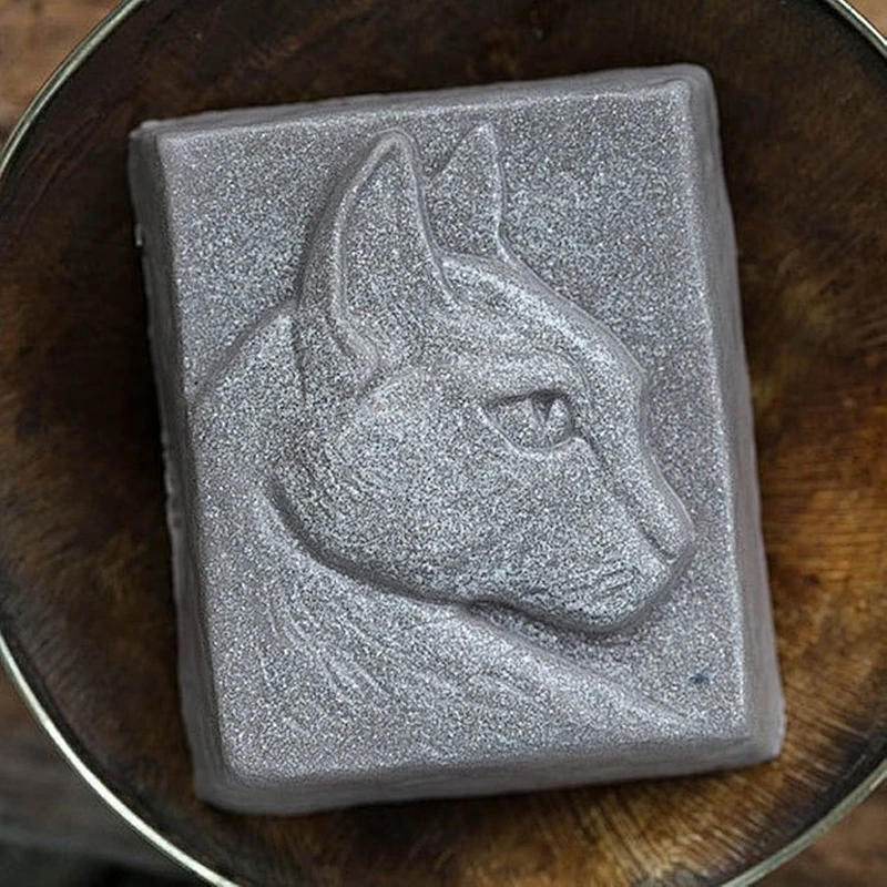 Persian Cat pattern soap molds Silica chocolate candy chocolate silicone mold
