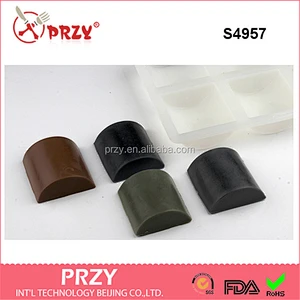 half-cylinder shape silicone soap molds GOOD handmade silicone molds