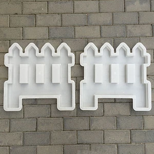 Nordic style fence brick mold cement plastic mold for garden