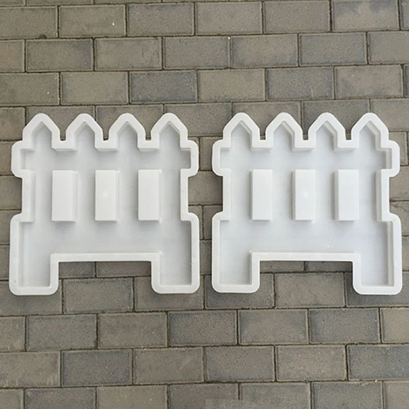 Nordic style fence brick mold cement plastic mold for garden