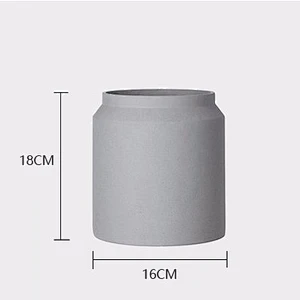 HP0030 Large Size Cylinder Shape Concrete Flower Pot Silicone Mold For Home Decoration