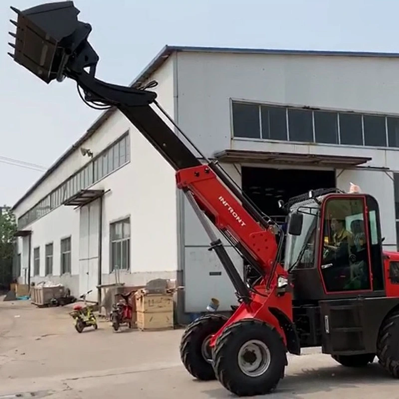 1.2 ton mini telescopic boom shovel loader price YFL1200