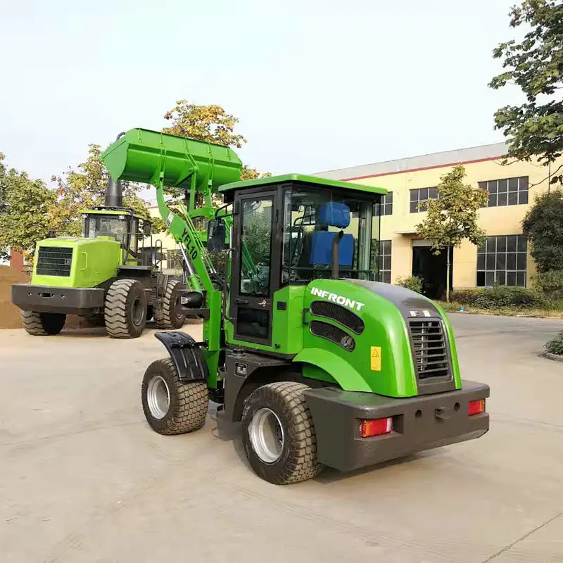 Wheel loader with joystick quick hitch YFL10