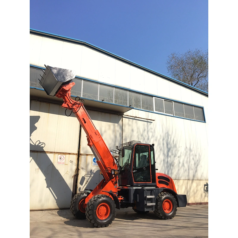 New 2t full hydraulic multifunctional small Telescopic boom wheel loader with CE