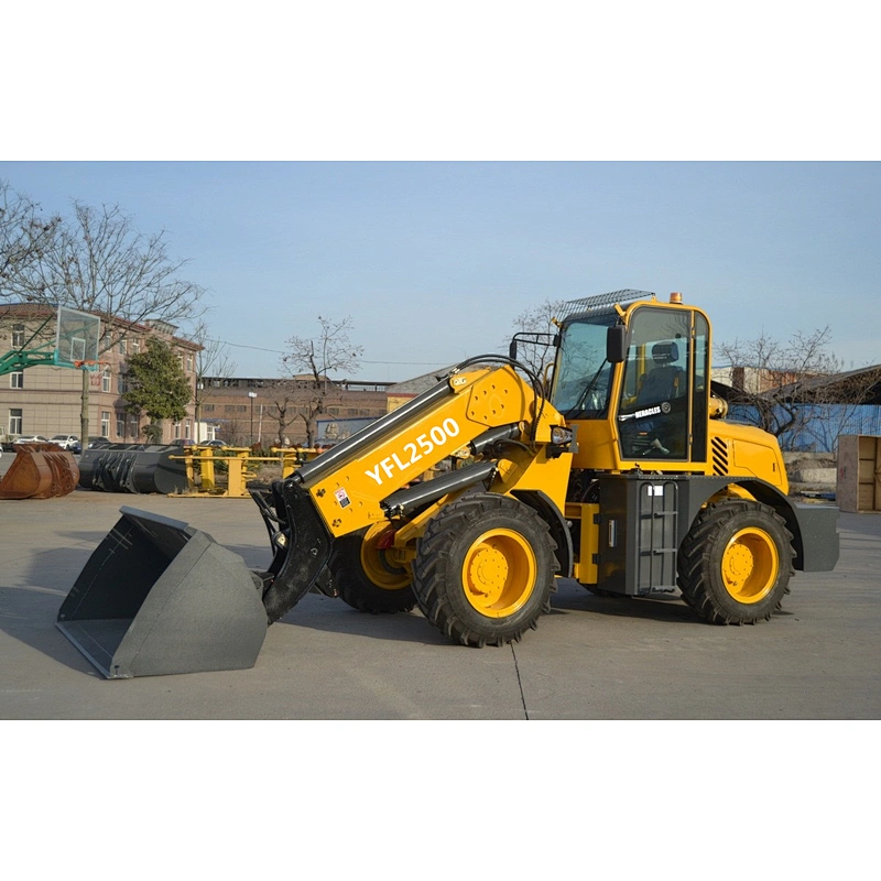 2.5tons rated telescopic wheel loader YFL2500 for sale