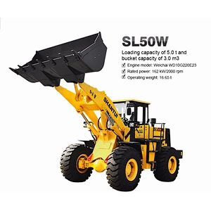China SHANTUI brand 5tons front end loader SL50W for sale