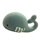 natural rubber whale bath toy