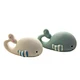 natural rubber whale bath toy