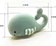 natural rubber whale bath toy