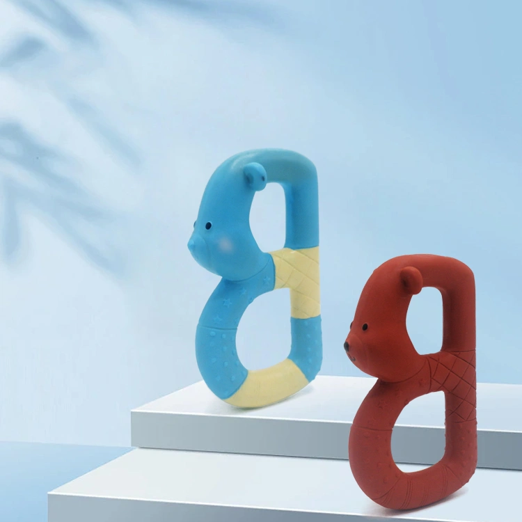 soft natural latex two-tone letter B toy