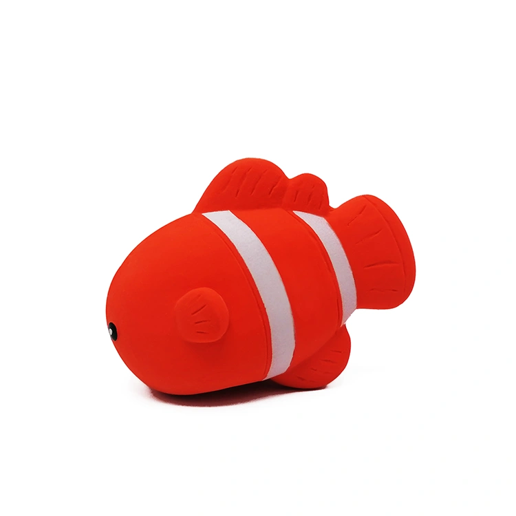 sensory natural latex fish bath toy for babies