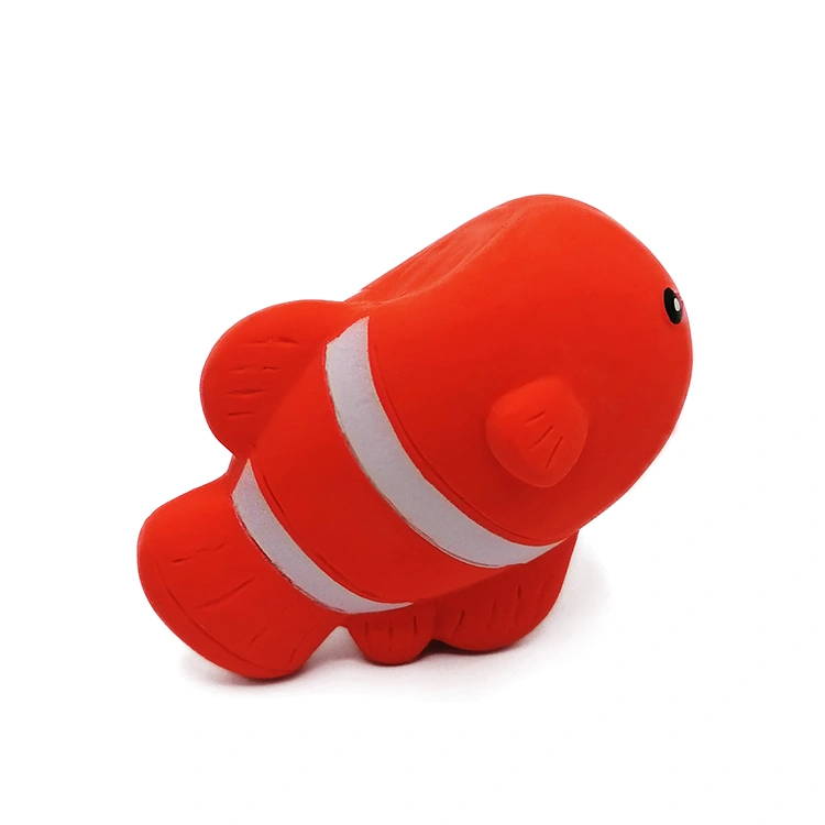 safe natural latex baby bath toy (fish shape)