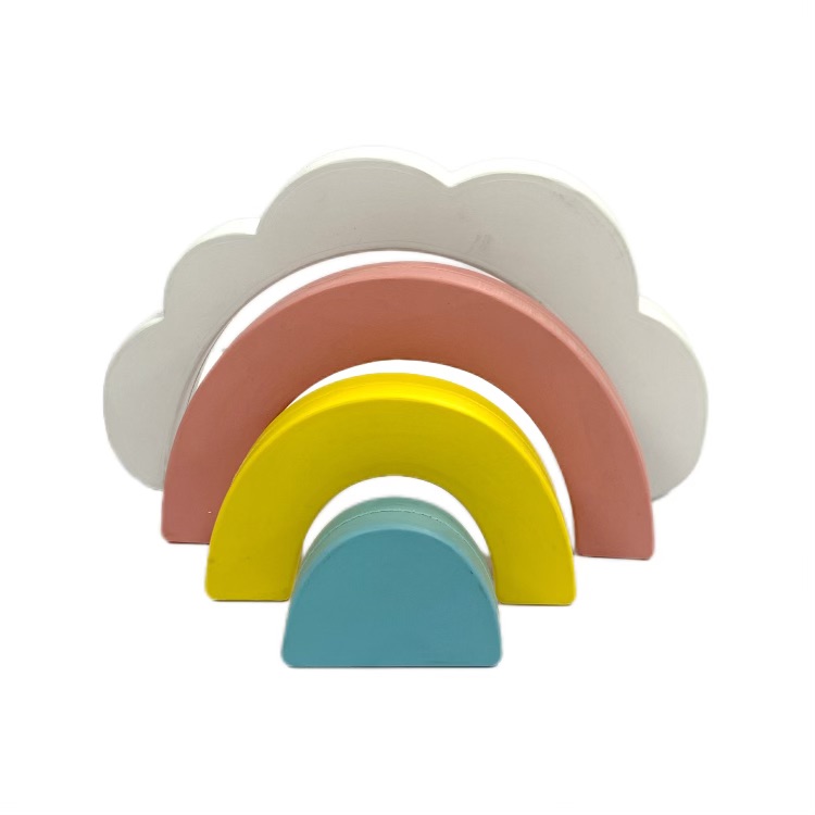 soft latex stacking toy for infants