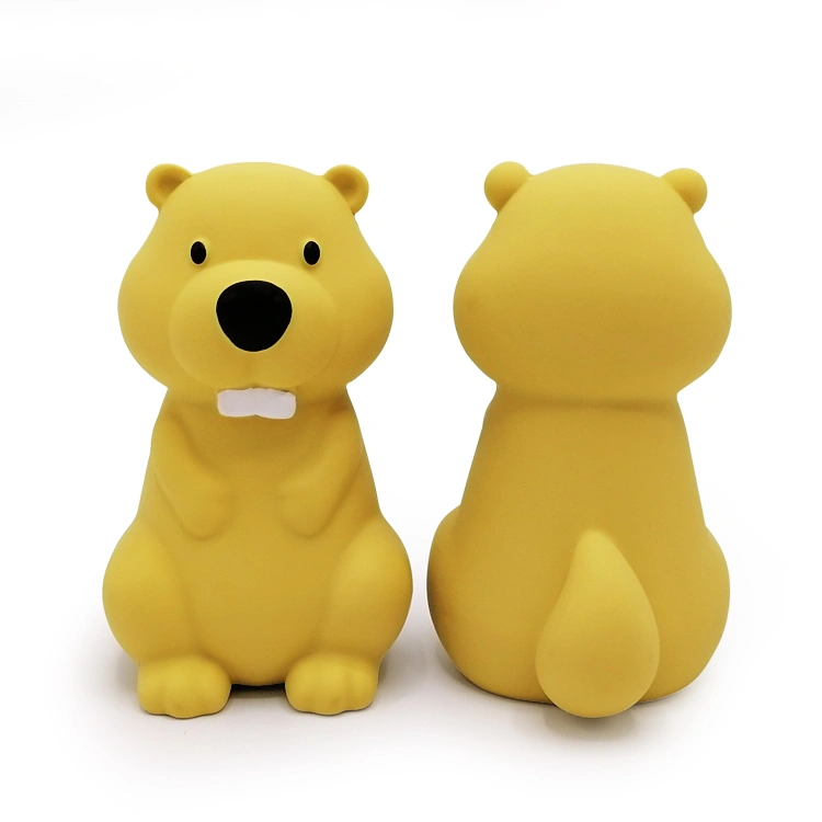 natural latex marmot bath toy