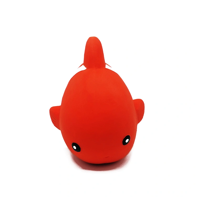 clownfish natural latex bath toy
