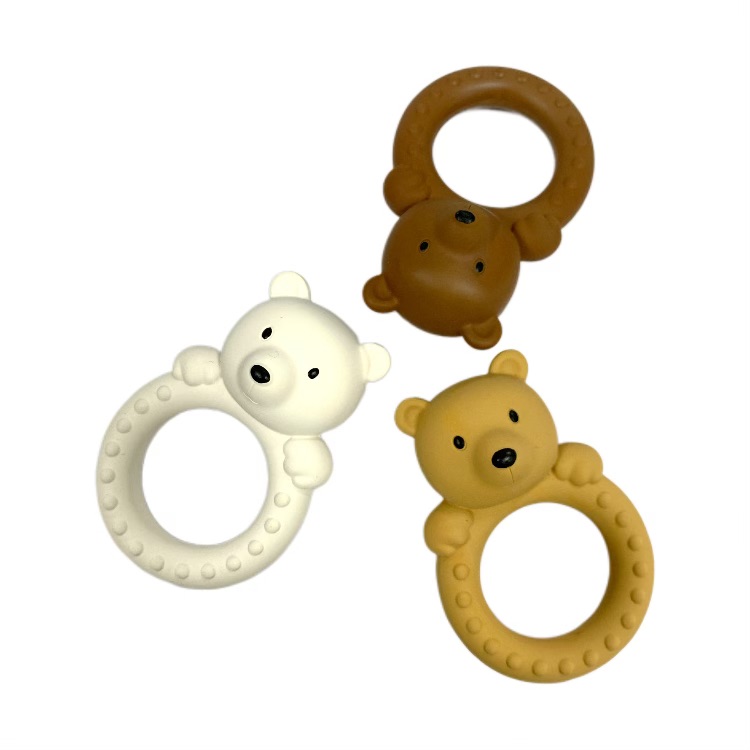 organic bear teething toy (natural latex)