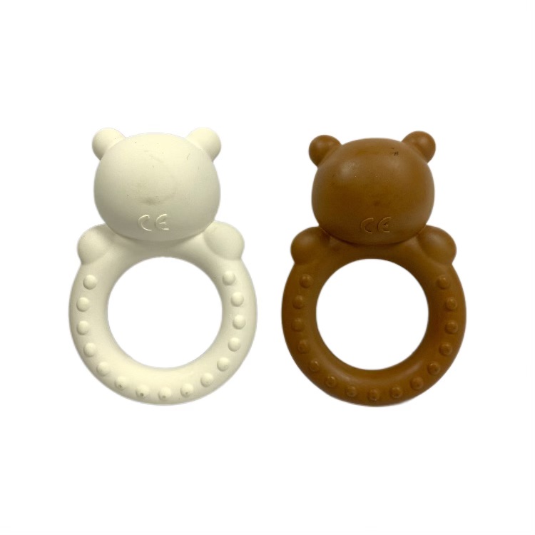 developmental natural latex bear teether