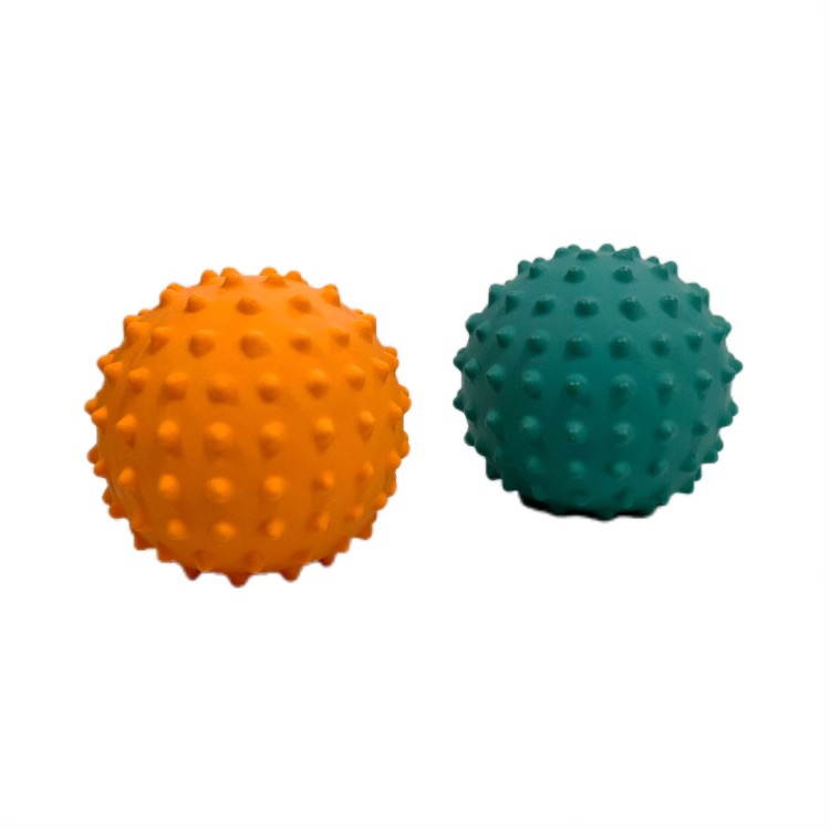 natural rubber sensory toy with different textures