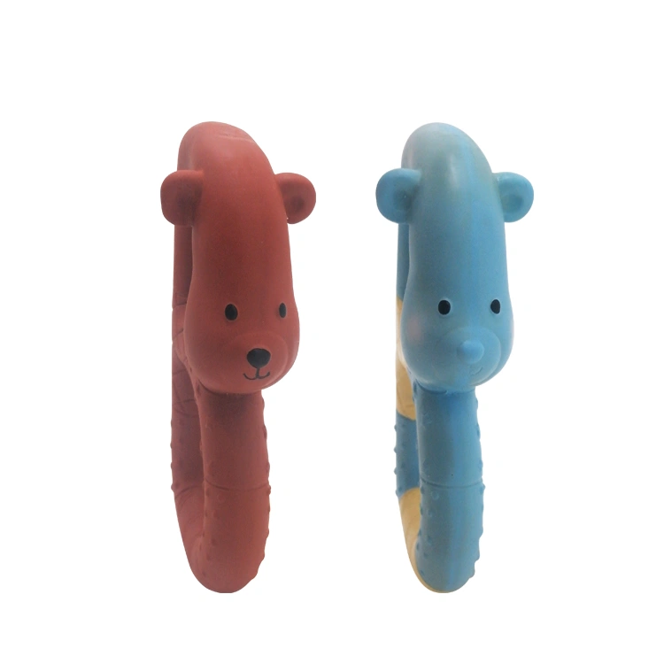 natural latex two-tone letter B toy