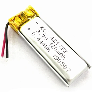 Wholesale 421133 Lipo battery rechargeable 3.7V 120mAh ithium battery