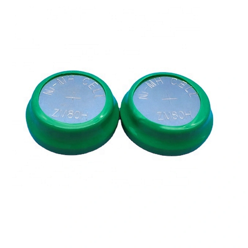 Nimh button cell B80H 1.2V 80mAh button battery rechargeable ni-mh button cells for timer electronic calendar