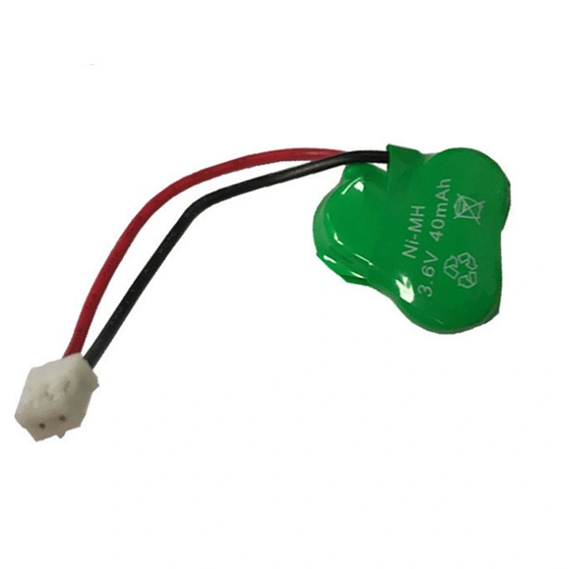 Customized 40mAh 40H nimh button cell pack 1.2V 2.4V 3.6V 4.8V 6V for solar lamp