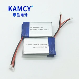Rechargeable  603040 Li-po battery 3.7V 800mAh lithium polymer battery with long cycle life