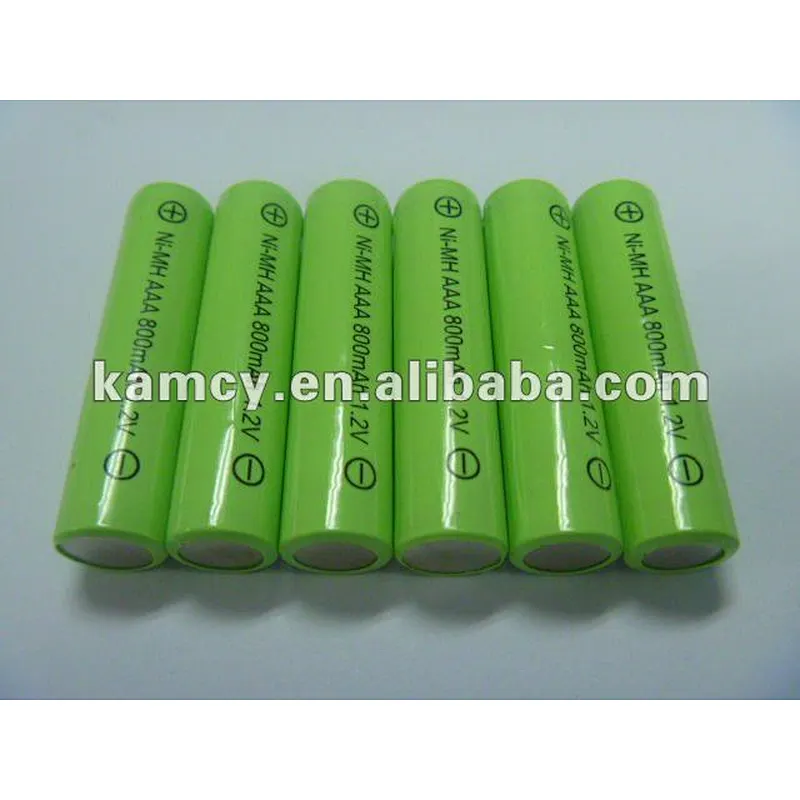 1.2v 800mah nimh battery rechargeable battery AAA LR03 nickel metal hydride batteries for portable phone