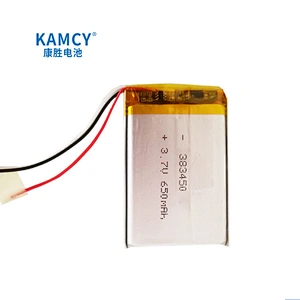 Fast delivery 383450 Lipo battery rechargeable 650mAh 3.7V lithium polymer battery