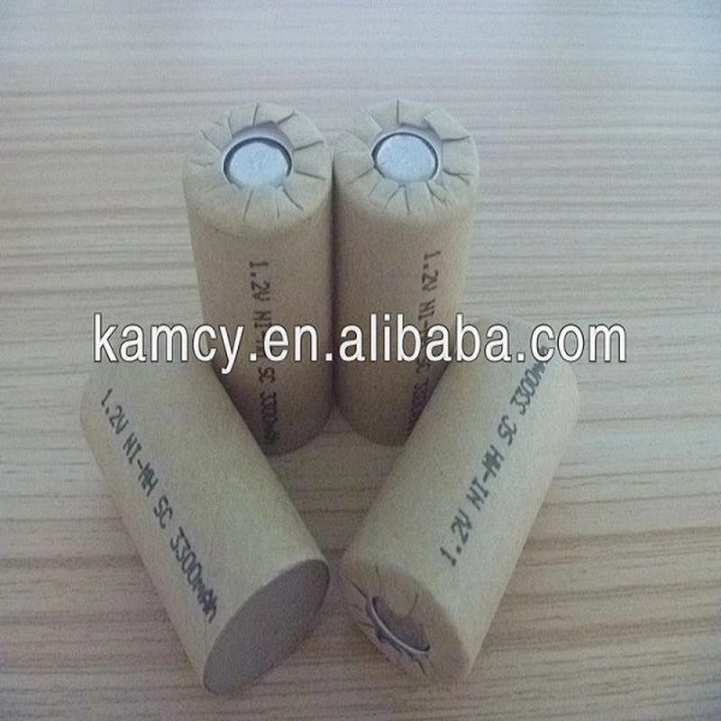High power 1.2v 3300mah sub c nimh battery nimh sc3300 1.2v battery