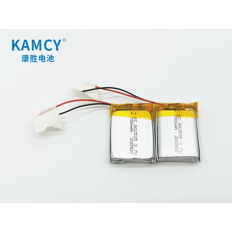 Rechargeable 3.7volt lipo battery 700mah polymer lithium battery 802535 batteries