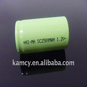 NiMH SC 2500 Rechargeable Ni-MH SC 2500mAh 1.2V 2500mAh nickel metal hydride batteries