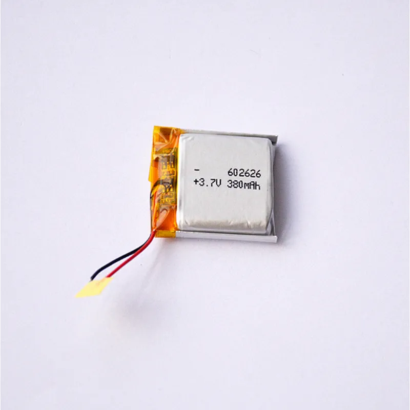 Kamcy lipo battery 3.7v 602626 400mah rechargeable polymer lithium batteries